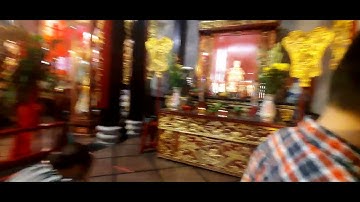 hội quán Nghĩa An đêm lễ hội Nguyên Tiêu 14/2/2022 (bên trong)