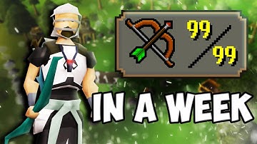 AFKing for 6 hours got me 99 ranged in a week.