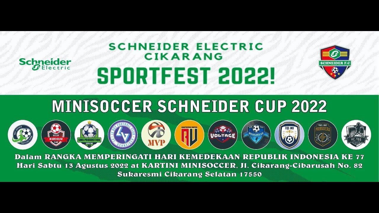 Live.. Turnament Mini Soccer Schneider Indonesia Plant Cikarang. YouTube