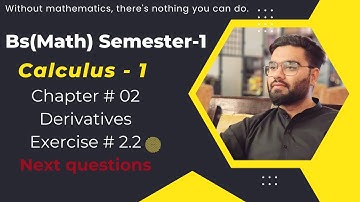 Calculus-I | How to Apply Leibniz Rule | Exercise 2.5 | Lecture 3 | BS Math | Urdu/Hindi