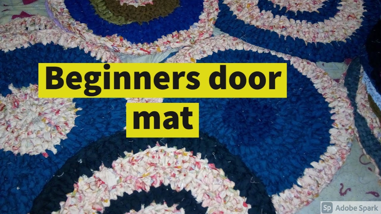 door mat Mat making tutorial step by step round shape door mat