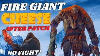 FIRE GIANT Elden Ring CHEESE on NEW PATCH 1.10 - How to Beat FIRE GIANT NO FIGHT 😲 - Elden Ring