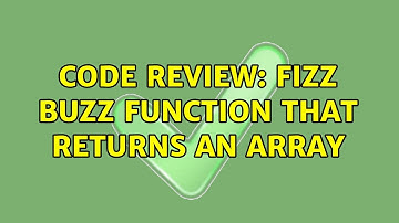 Code Review: Fizz Buzz function that returns an array
