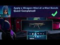 Apply a weapon Mod at a Mod Bench Fortnite
