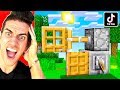 TESTING IMPOSSIBLE TIKTOK MINECRAFT HACKS! **THEY WORKED**