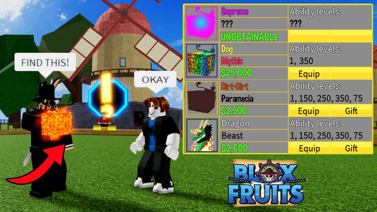 Whatever Fruit You Find, I'll Pay For - (Blox Fruits) 