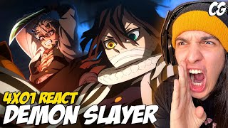 SANEMI E OBANAI NO CASTELO INFINITO!!! - React Demon Slayer EP 1 temporada 4 | Kimetsu No Yaiba