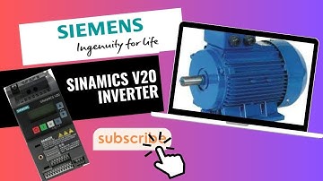 Siemens Sinamics V20 VFD factory reset, commissioning, parameter setup, and local control (BoP).