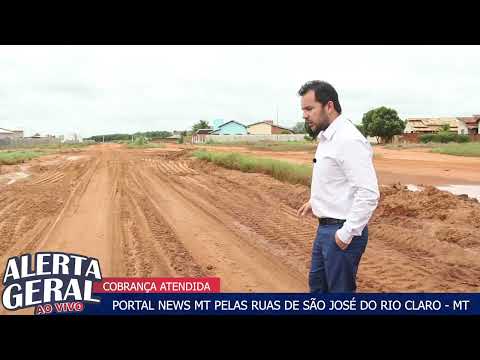 O Portal News MT foi até o bairro Jardim Rio Claro após denúncia de motorista.