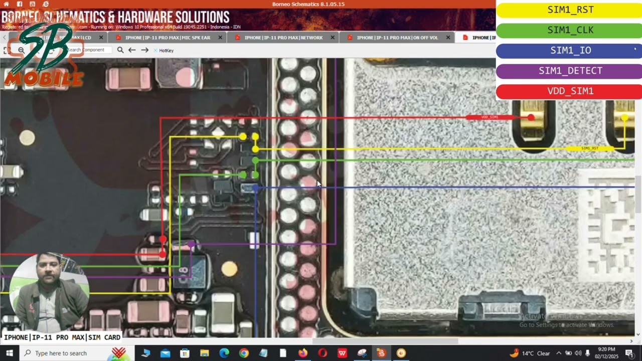 iPhone 11 Pro Max SIM Card Ways & SIM Jack Schematic Diagram