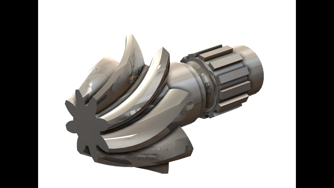 Helical Bevel Gear in SolidWorks - YouTube