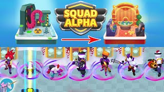 Squad Alpha Area 7 All Bosses gameplay