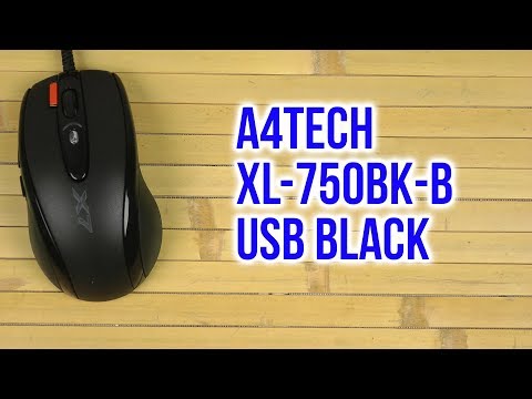Распаковка A4Tech XL-750BK B USB Black