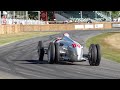 1936 auto union type c v16 sound in action at goodwood fos