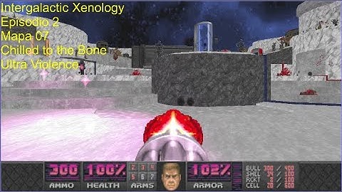 Jugando a Doom Intergalactic Xenology. Mapa 07 Chilled to the Bone.