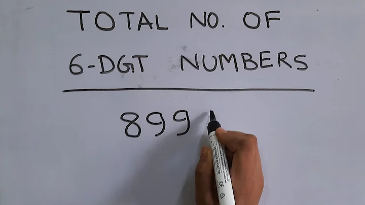 How many 6-digit numbers are there in total @mathstubelearning123 #6digit