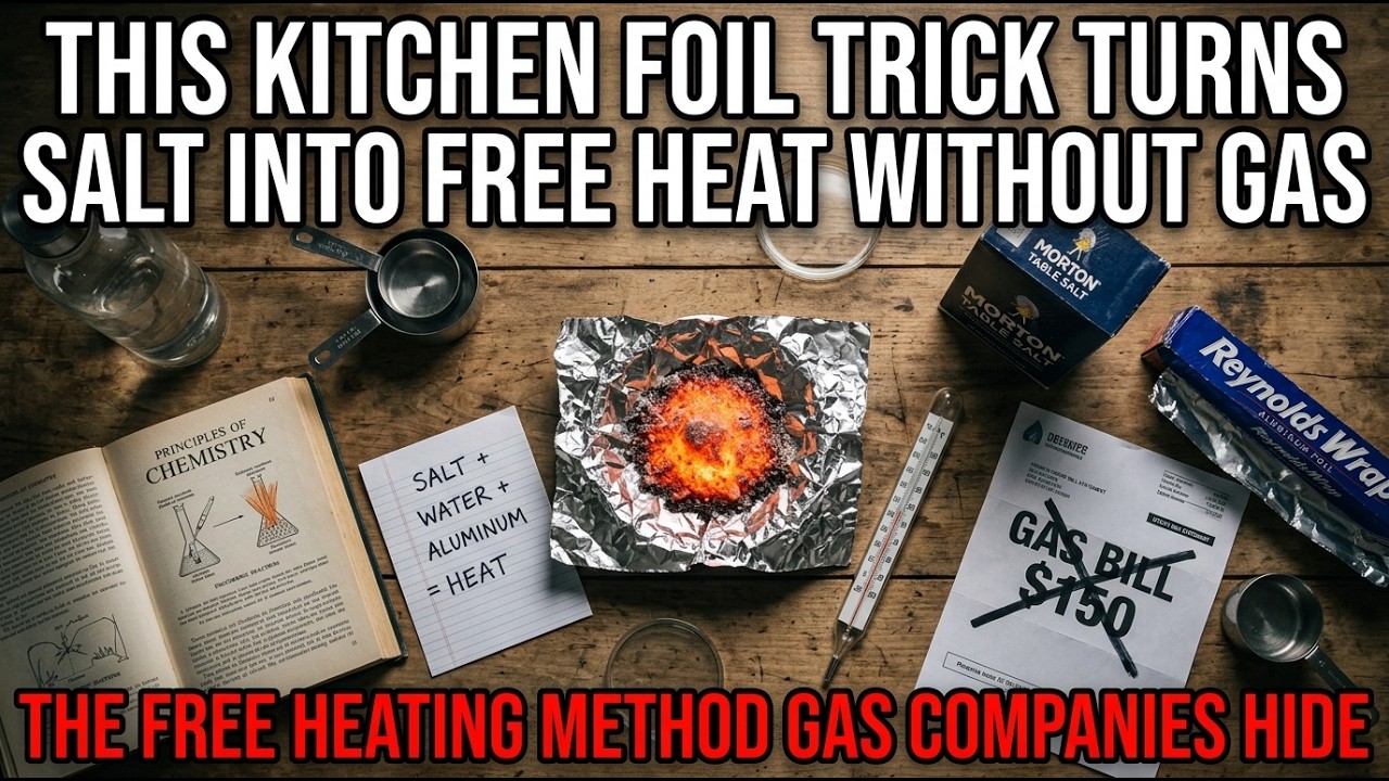 This Kitchen Foil Trick Turns Salt Into Free Heat Without Gas. Why