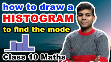 Histogram Statistics Class 10 Maths | How to find mode using a histogram