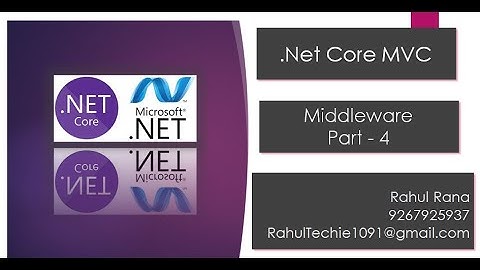 .Net Core | Middleware Part - 4 | .Net Core Class Recording | By Vijay Rana| By Vijay
