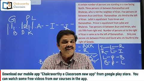 Uncertain number of persons seating arrangement and puzzle for ibps sbi rbi grade b exams / latest