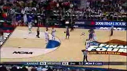 Kansas vs. Memphis - 2008 NCAA Title Game Highlights (HD)