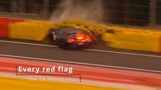 Every red flag moment of Qualify at the 2025 Spa 24H