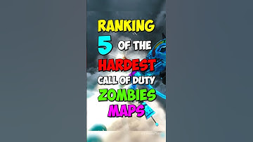 Top 5 HARDEST Call of Duty Zombies maps #shorts #zombieshorts