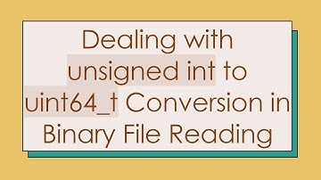 Dealing with unsigned int to uint64_t Conversion in Binary File Reading