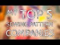 My top 5 sewing pattern companies