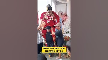 momen lucu ketika pengantin pria digendong bikin ngakak ‼️‼️ #ngakak #lucu #pengantinviral #nikah