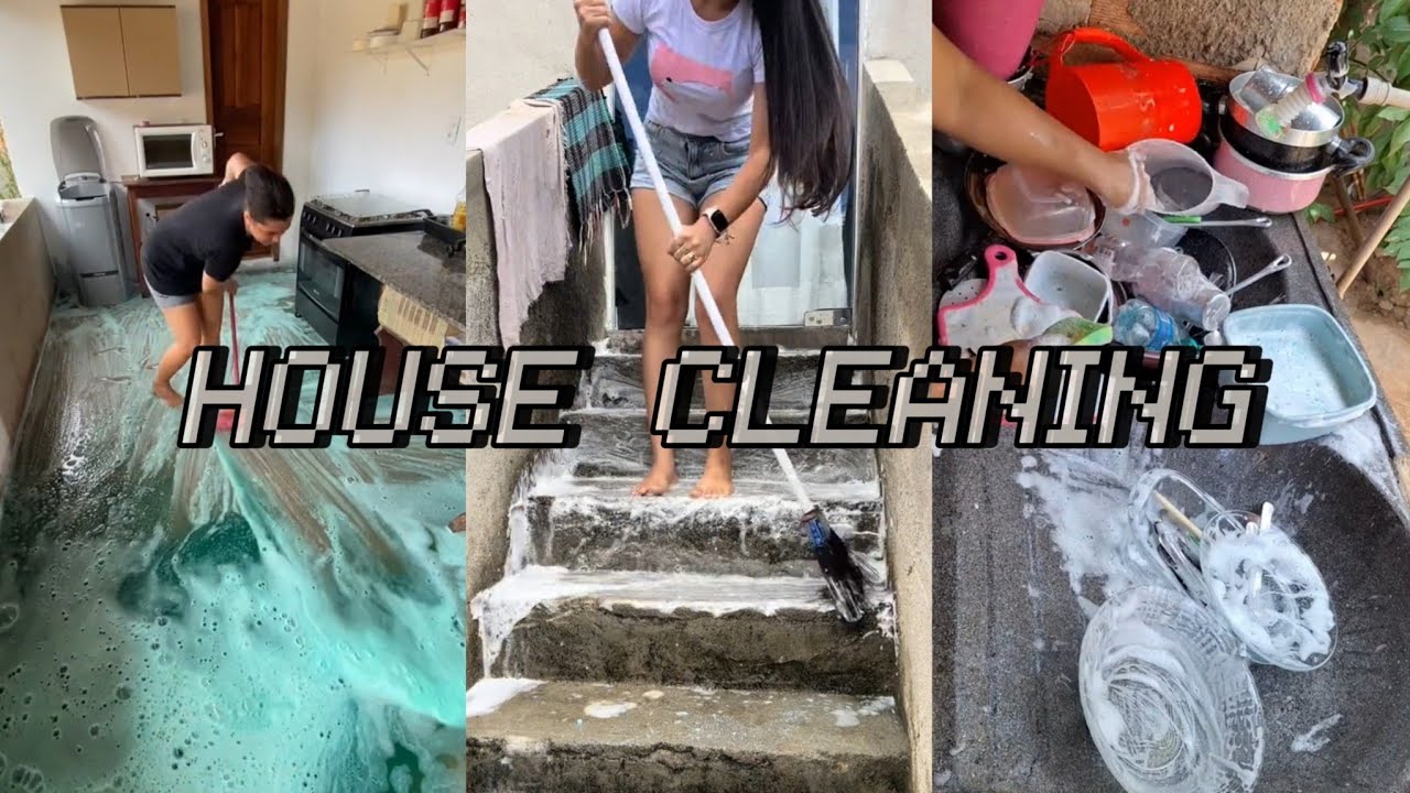 House cleaning asmr tiktok compilation