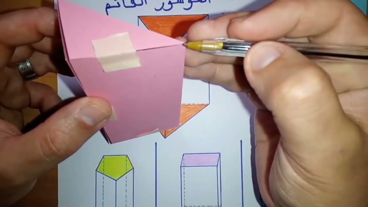المساحة الجانبية والكلية.أنواع وخصائص الموشور القائم.