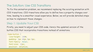 Fixing Button Animation in CSS: Achieve Smooth Transition Effects