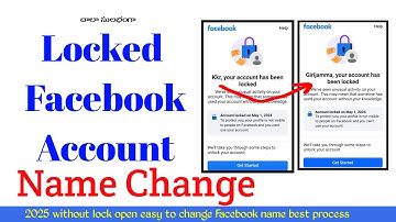 Facebook lock లో ఉండగానే Name change చేయచ్చు || Locked facebook account name change video