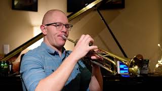 Arban pg17, #30,q =92bpm, 1 bar trades - Trumpet Exercises - Play Along!