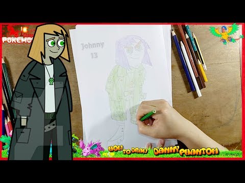 danny phantom coloring pages