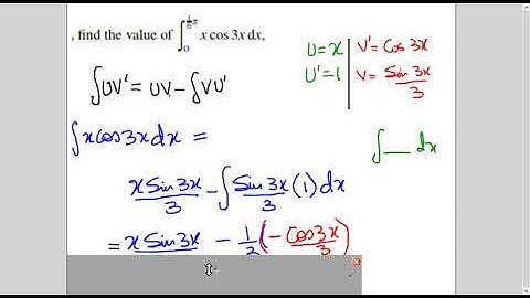 TKMaths A Level P3 Integration by parts J18 /33/ q3