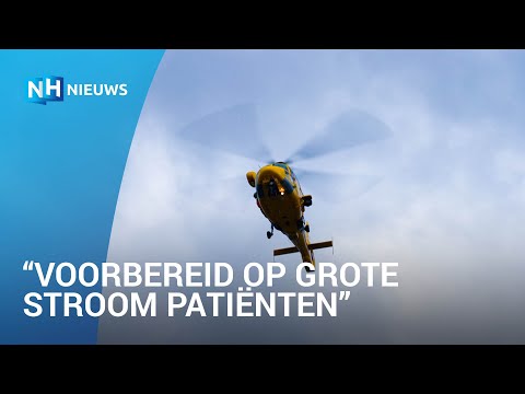 Helikopterlanding parkeerplaats bij Alkmaars ziekenhuis geslaagd