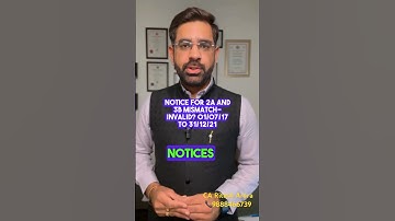 GST Notices for 2A & 3B mismatch invalid?  #gst #gstitc #gstupdates #icai #icaistudents #cbic #law