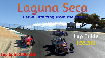 iRacing S4 2021, Skip Barber at Laguna Seca, starting from the pits !