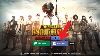 How to Create Pubg Mobile Lite Account With facebook | Pubg Mobile Lite me account kaise banaye screenshot 2