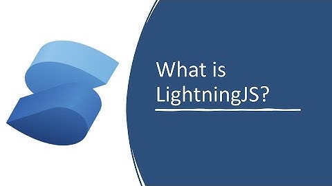 What is LightningJS / Lightning 3