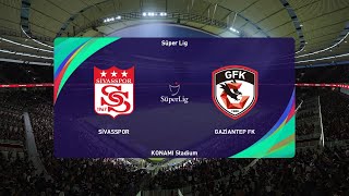 PES 2021 | Sivasspor vs Gaziantep FK - Turkey Super Lig | 09/01/2021 | 1080p 60FPS