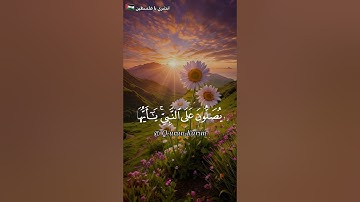 { إن الله وملائكته يصلون على النبي } قرآن كريم سورة الاحزاب بصوت خاشع #استماع_وتلاوة #قرآن