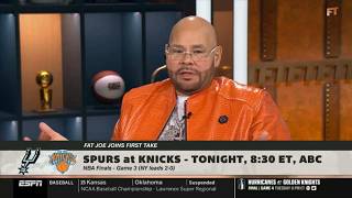 FIRST TAKE | "New York in 4! I'm taking Jalen Brunson to win NBA Finals" - Fat Joe on Knicks-Spurs