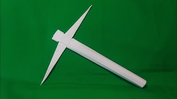 How  to Make PICKAXE using A4 paper |paper folding instructions @ULYSSES  guapito origami