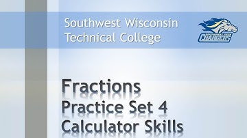 Math Review  - Fractions Chapter Practice Set 4 "Reduce Fractions with a Calculator"