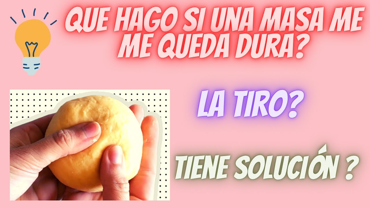 Как исправить тесто, если оно слишком твёрдое? Что делать? | VaneTips | Vane Fernández 💜