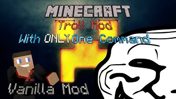 Minecraft - Troll mod Throwable TNT, Trolling Blocks & Jumpscares in one command!