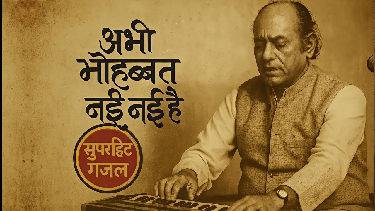 Superhit Gazal | Khamosh Lab Hai Jhuki Hai Palkein | Abhi Mohbbat Nai Nai Hai |  Mehdi Hasan Style